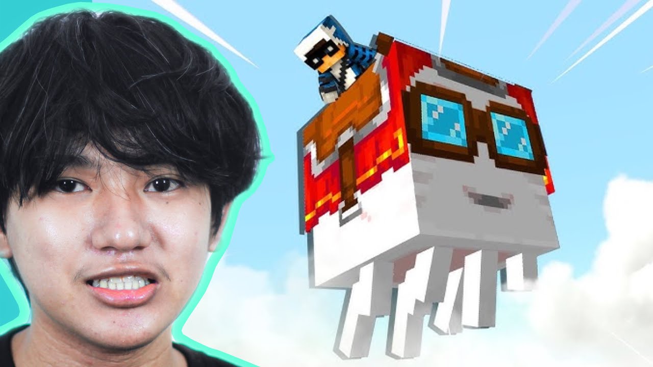ខ្ញុំបានចាប់Ghast មកជិះនៅក្នុង Minecraft