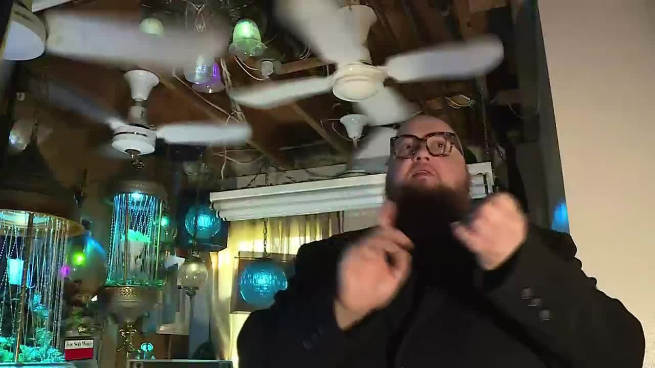 Madison man collects hundreds of vintage ceiling fans