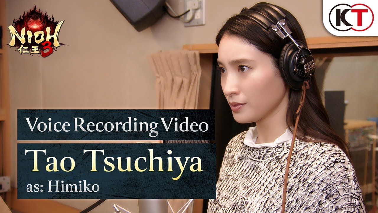 Nioh 3 - Voice Recording Video of Tao Tsuchiya (as Himiko)