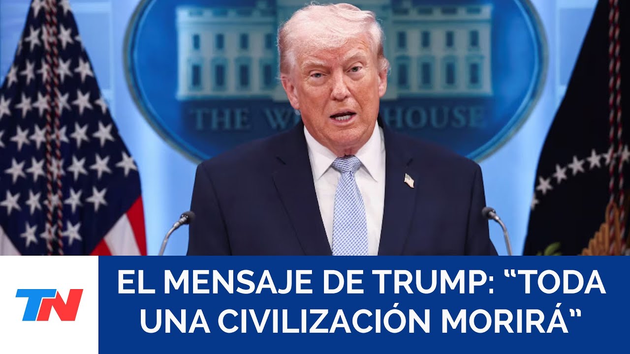 Donald Trump lanz&oacute; una nueva amenaza a Ir&aacute;n: &ldquo;Toda una civilizaci&oacute;n morir&aacute;&rdquo;