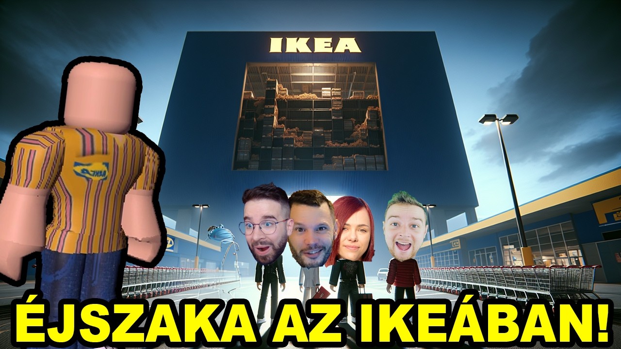 Egy ÉJSZAKA az IKEÁBA ZÁRVA! | SCP-3008 w/ ZsDav, Immu, Doggyandi