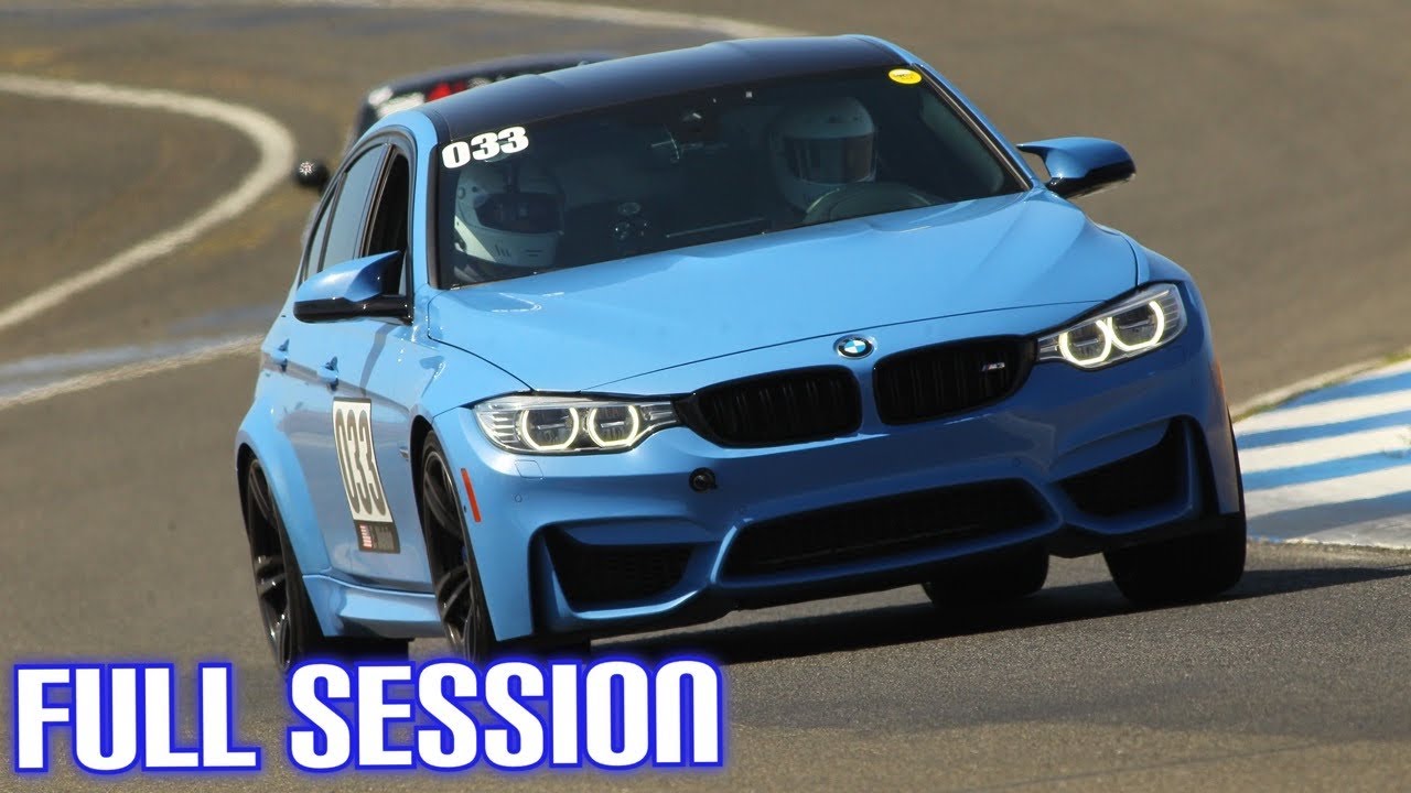 BMW M3 Track Day- Thunder Hill Session 4 Solo Group- In Car Views