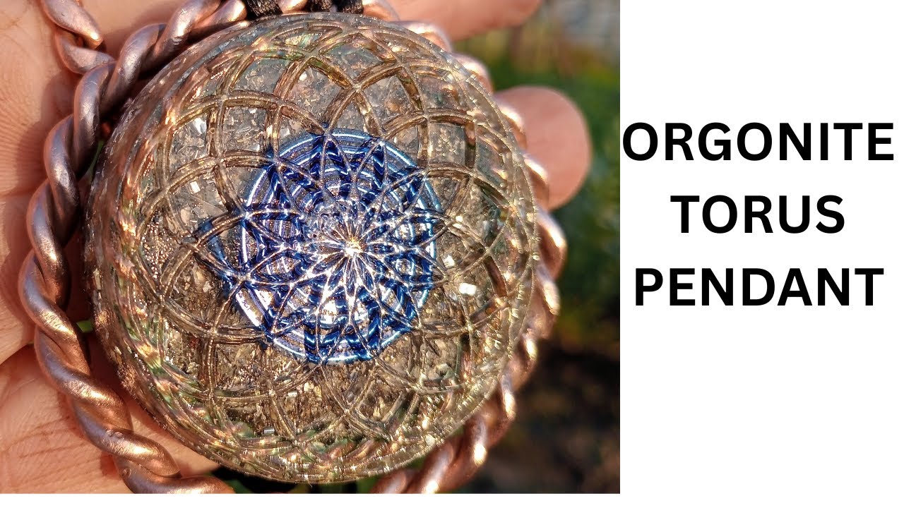 How I made - Poweful Orgonite Torus pendant - With Tensor rings