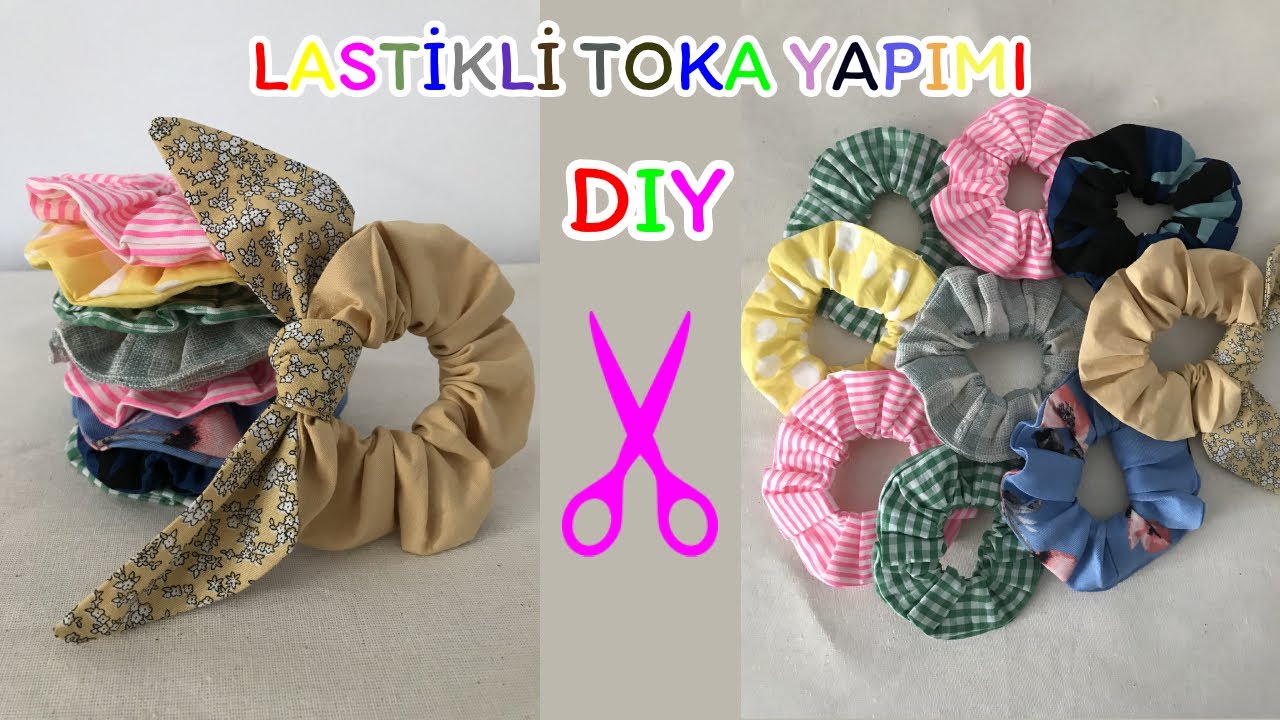 LASTİKLİ TOKA YAPIMI | KALAN KUMAŞLARLA | DIY