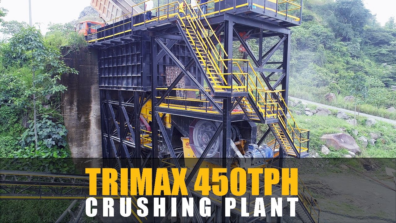 Trimax Machinery 450TPH Crushing Plant - Jaw Crusher and Cone Crushers