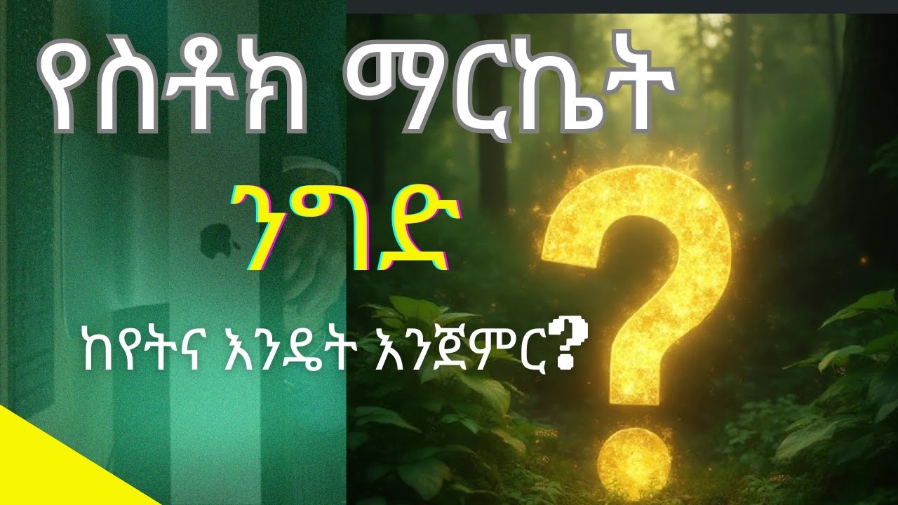 በስቶክ ማርኬት ላይ ለመነገድ ከየትና እንዴት እንጀምር? Beginner's Guide to Investing