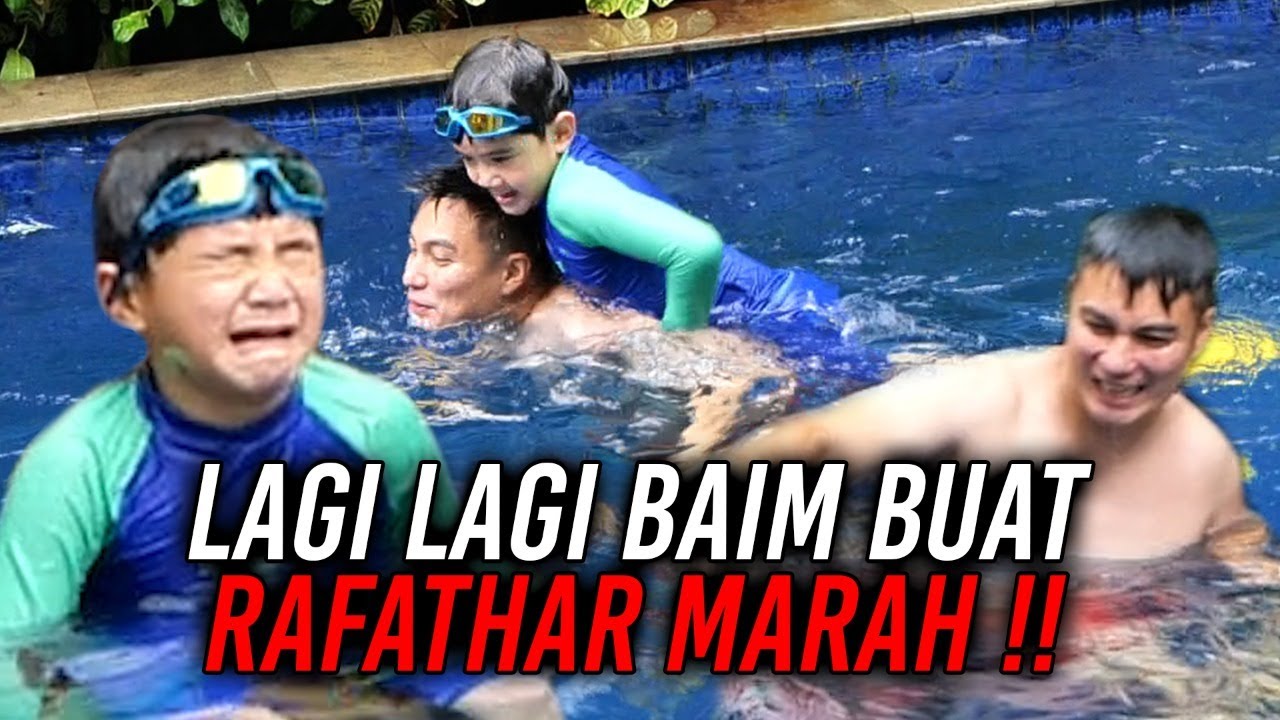 PAS LOMBA RENANG,BAIM SENGAJA TARIK KAKINYA RAFATHAR, BIAR DIA KELELEP‼️NGAMUK,NGADU KE GIGI BUMIL..