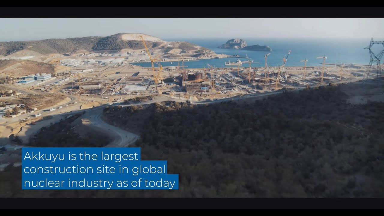 World's largest nuclear construction site at Akkuyu, Turkey with four upcoming VVER-1200 reactors