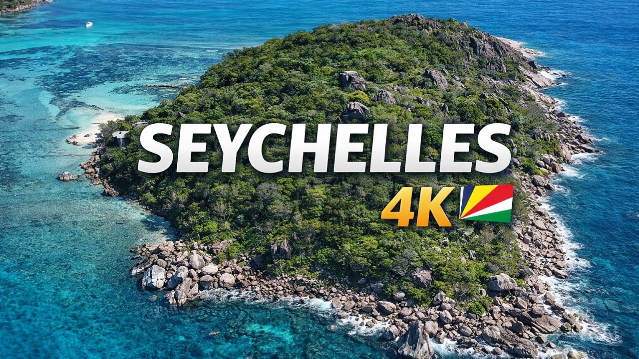 Round Island, Praslin 🇸🇨 | 4K Drone Ambience | Seychelles Relaxation