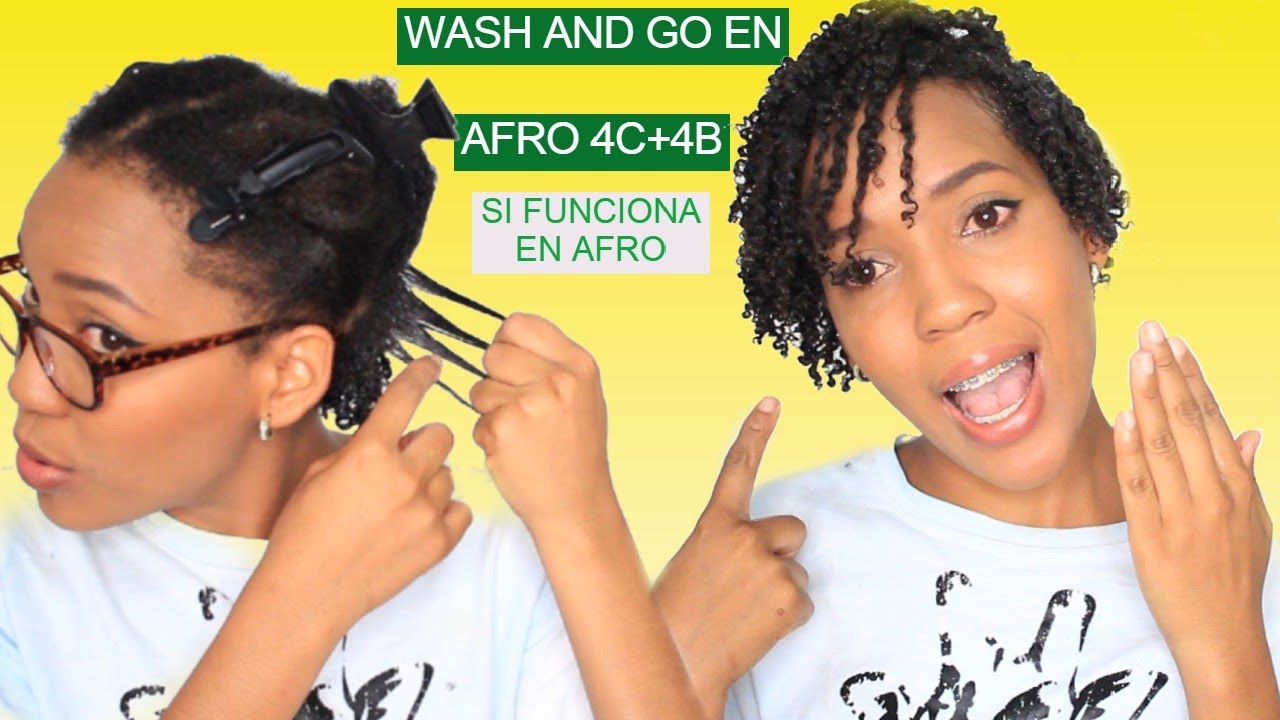 COMO DEFINIR CABELLO AFRO 4C+4B CON TECNICA DE WASH ANG GO/ de afro a rizos /@Quiero_esos_rizo.