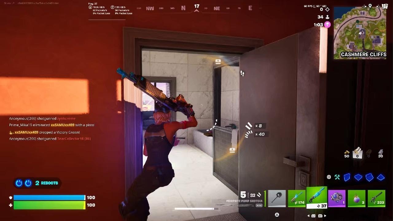 Sweaty reload win