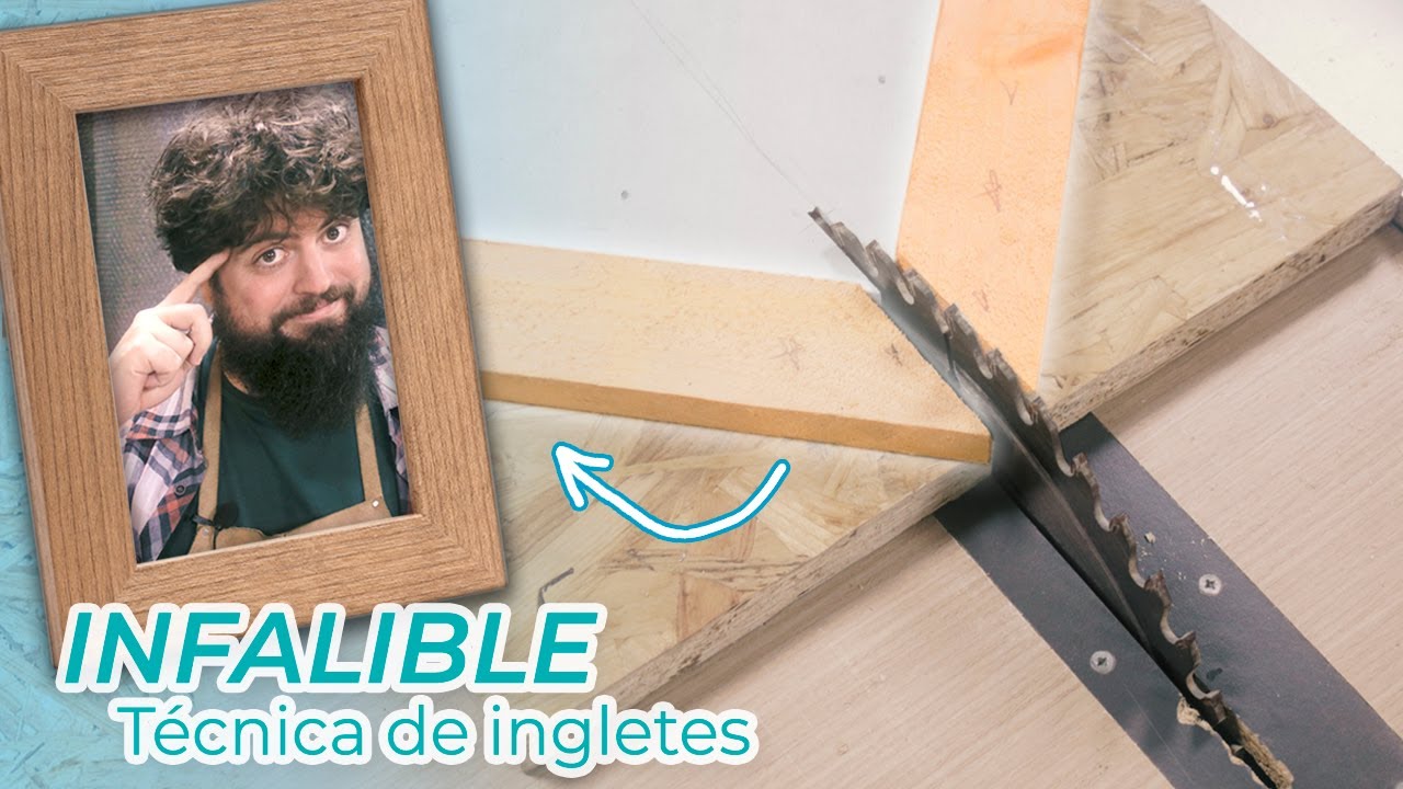 HAZ INGLETES PERFECTOS en la sierra de mesa - Cómo hacer marcos perfectos a escuadra MUY FACIL