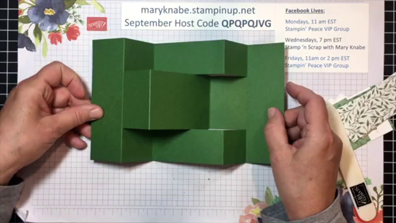 Карта-ставня с тройным сгибом