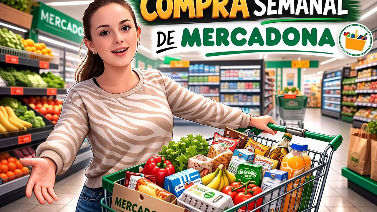 COMPRA SEMANAL DE MERCADONA ECONOMICA POR MENOS DE 80€