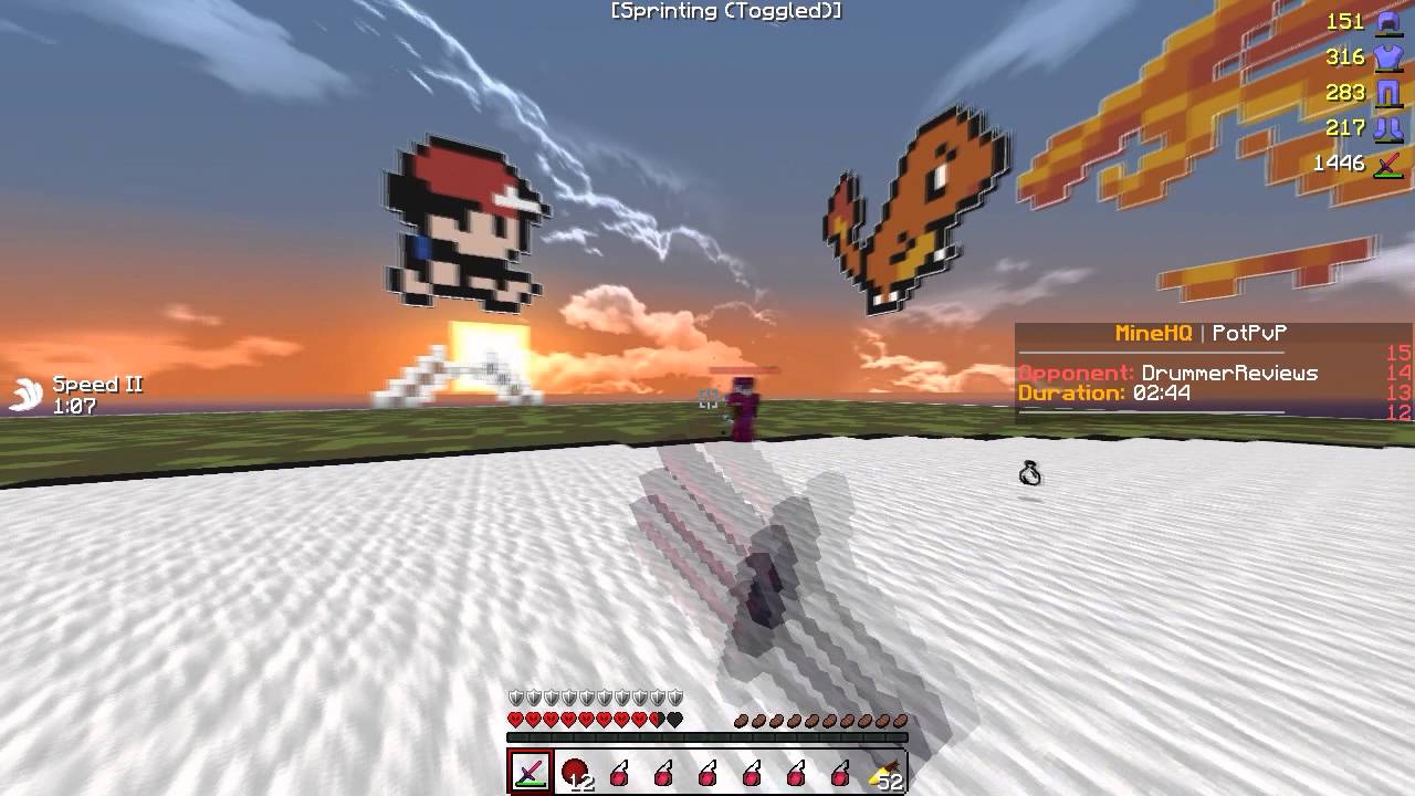 Обзоры Стимпи против Драммера (PotPvP)