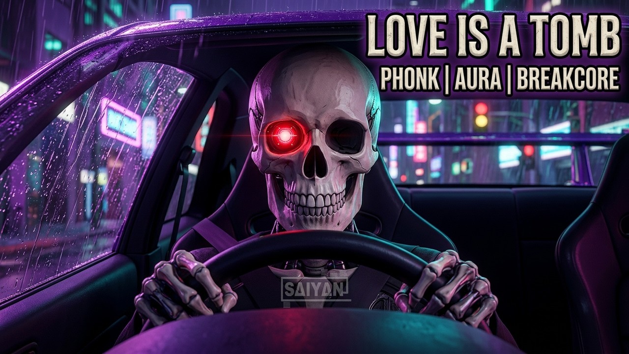 SΔIYΔN - Love Is A Tomb | Futuristic Dark Phonk Visualizer #phonk #breakcore #SΔIYΔN