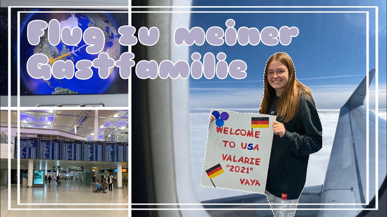 FLUG zu meiner GASTFAMILIE ✈️ // Auslandsjahr 2021/22 • USA
