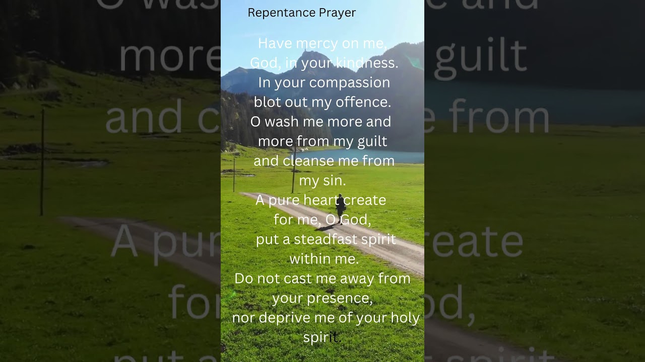 Repentance Prayer  #love #litanyofsaints #catholicprayer