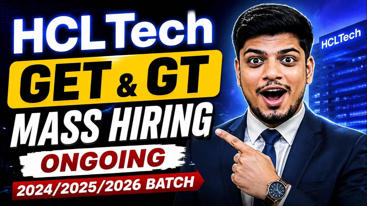 Массовый наем HCLTech GET/GT | ВЫПУСК 2024/2025/2026 | Процесс найма в HCLTech 2026