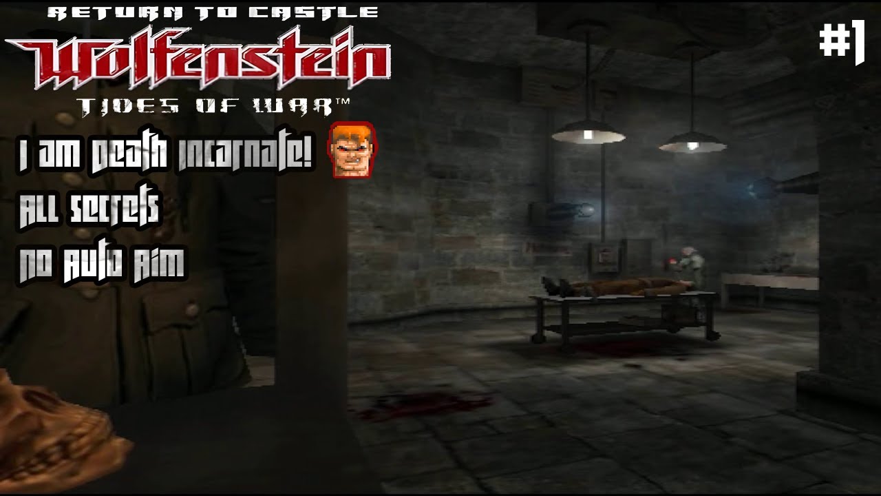 Return to Castle Wolfenstein (Xbox) - Full Death Incarnate Walkthrough | 100% Completion | Part 1