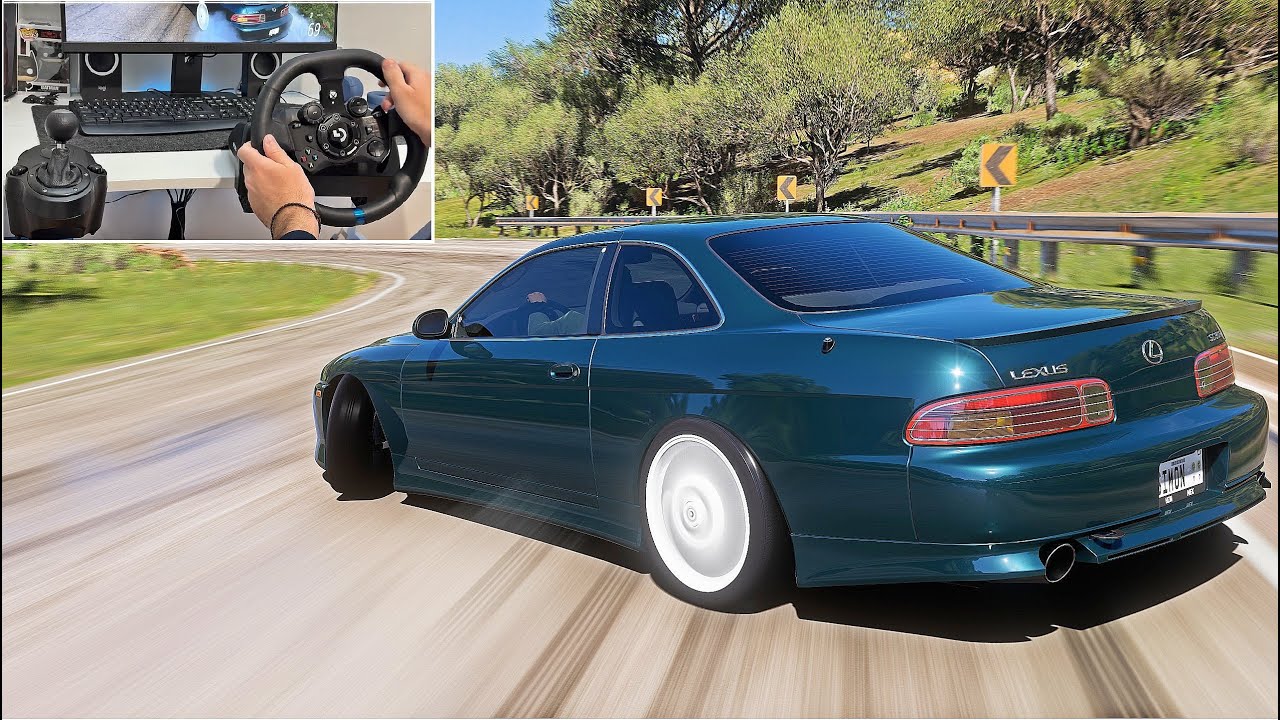 Lexus SC300 Drift Build | Forza Horizon 5 | Wheel Gameplay