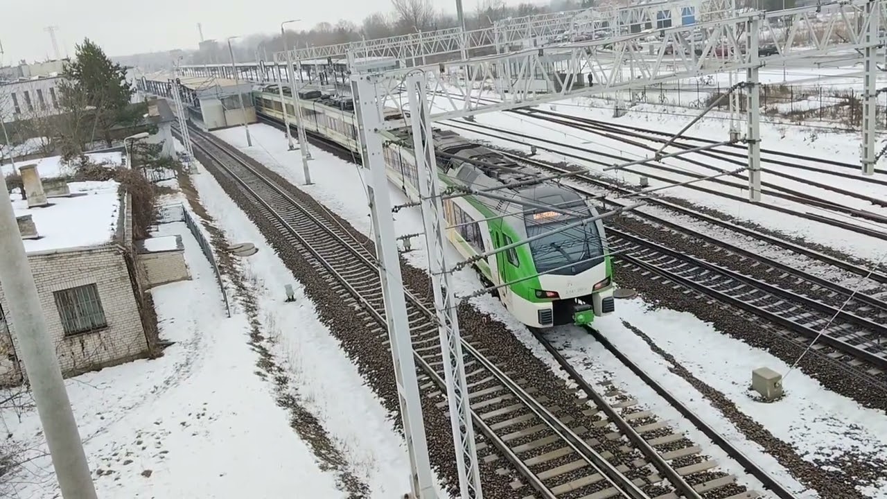 Pociągi w Łowiczu 6.02.2026.