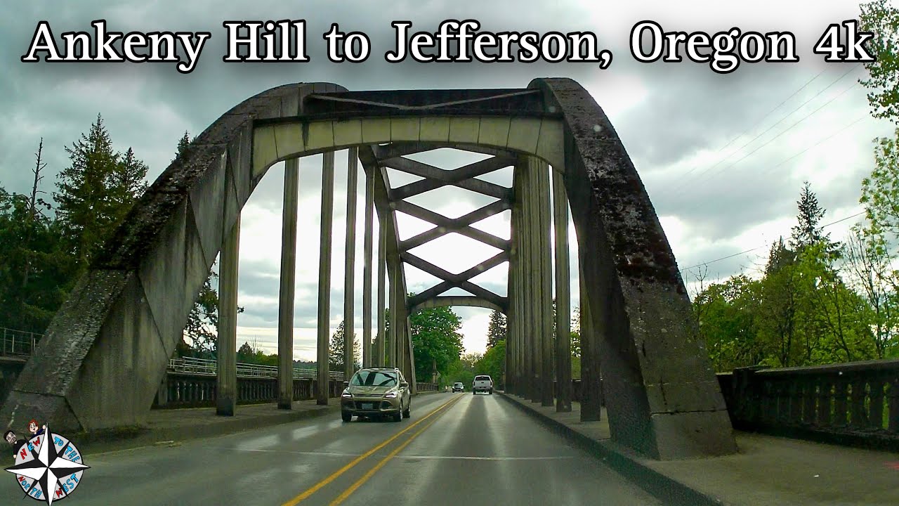 4k Relaxing Countryside Drive - Ankeny Hill to Jefferson, Oregon - Dash Cam