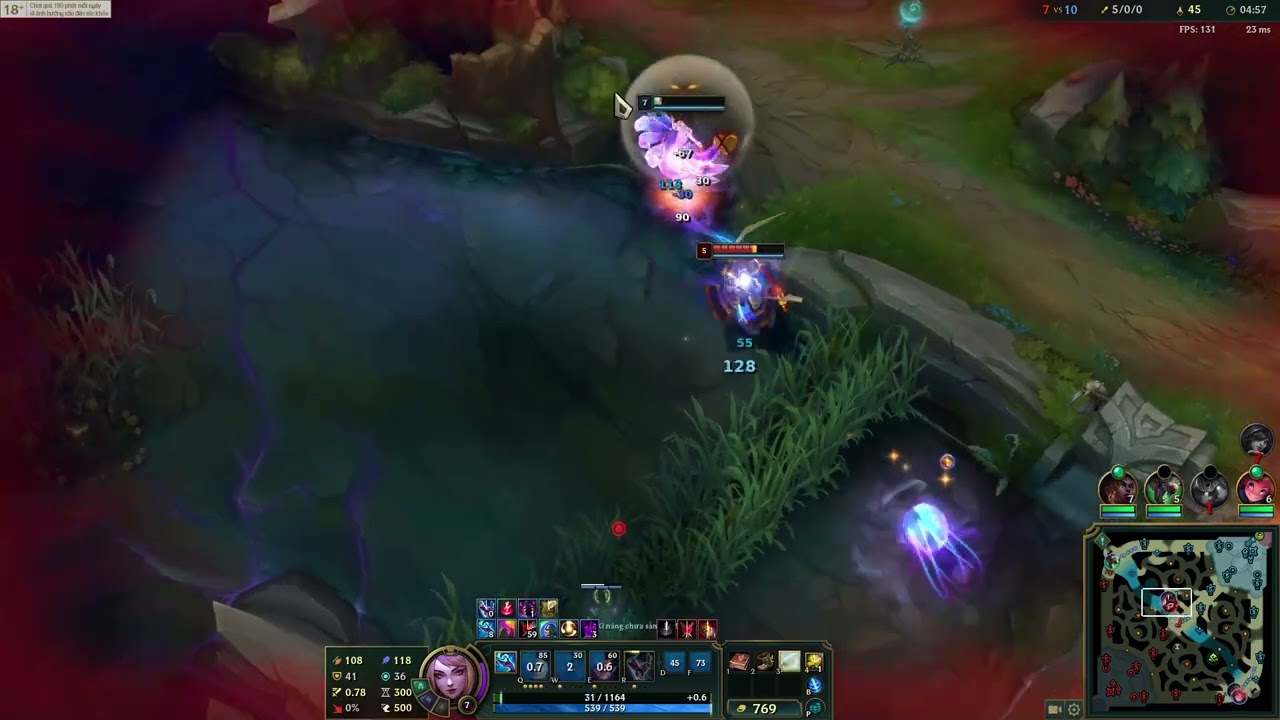 AR URF : Ahri siêu gánh team KDA 13/1/6
