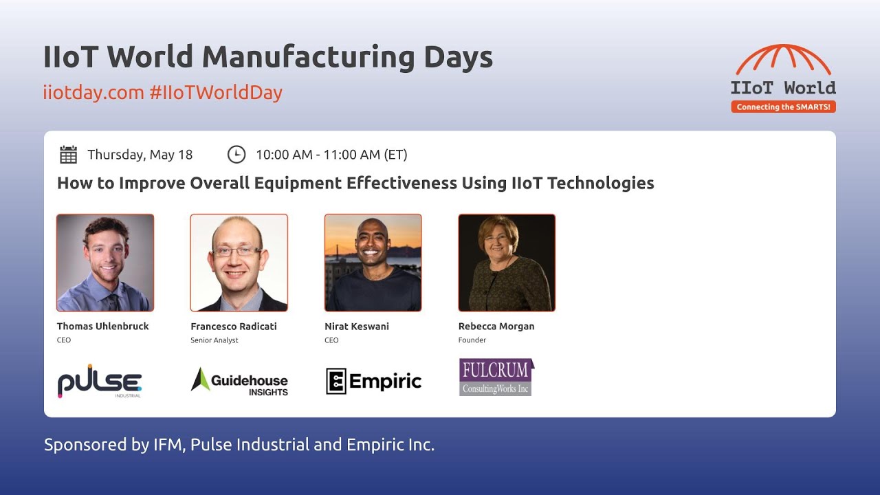 How to improve Overall Equipment Effectiveness using IIoT technologies