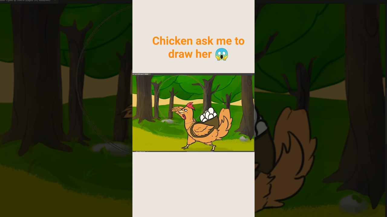 Chicken ask me to draw her 😱        day 31 #100dayschallenge