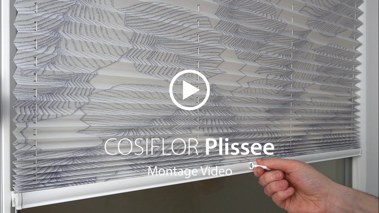 Montage des Cosiflor VS2 Plissees mit Gelenk-Klebeplatten