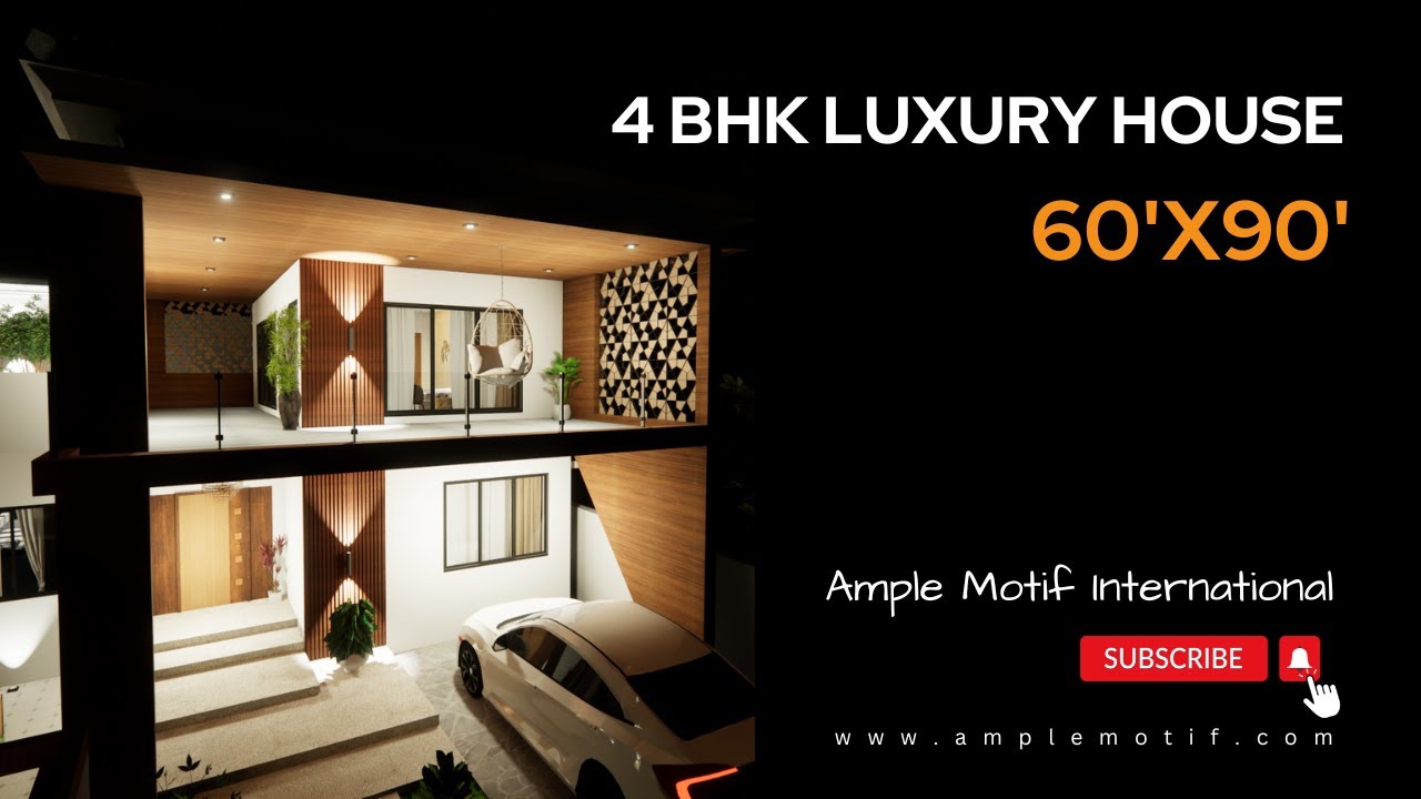 luxury 4 bhk courtyard house design with swimming pool | east facing house | walkthrough