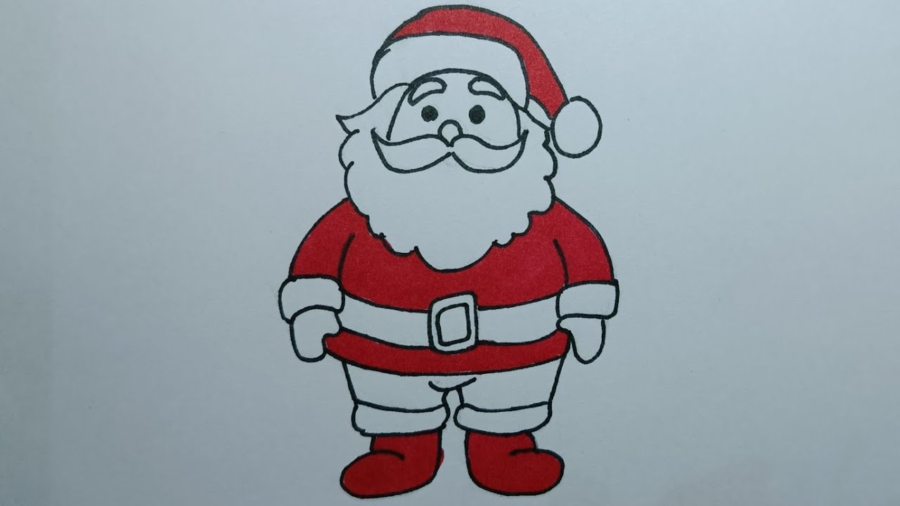How to Draw Santa Claus 🎅✨