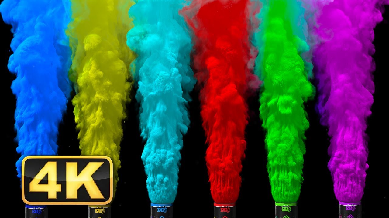 4K Colorful Smoke Clouds! Screensaver with Meditation Music for Calming and Fall Asleep.