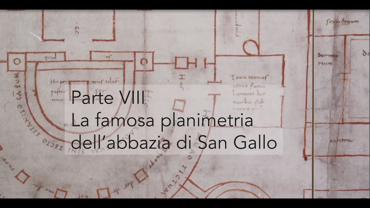Parte VIII: Biblioteca abbaziale di San Gallo – La famosa planimetria dell'abbazia di San Gallo