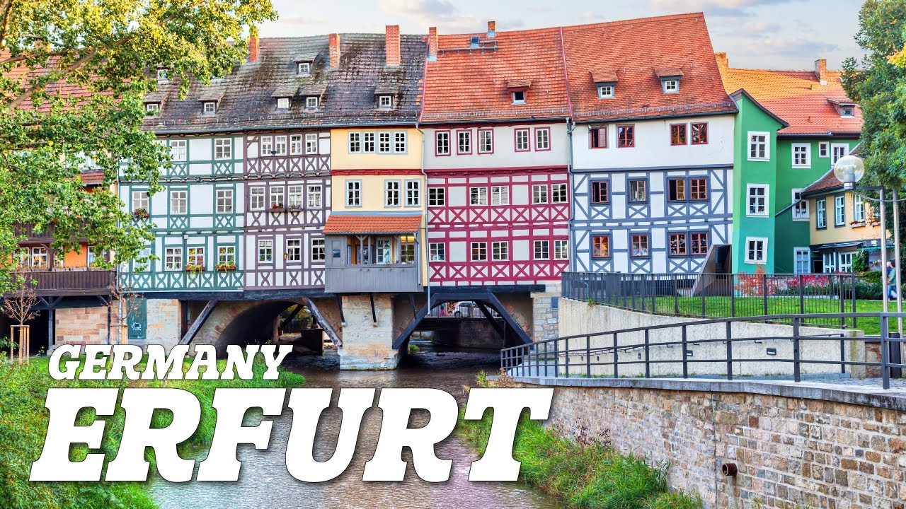 Erfurt, Germany | Walk in Erfurt, Thuringia | 4K