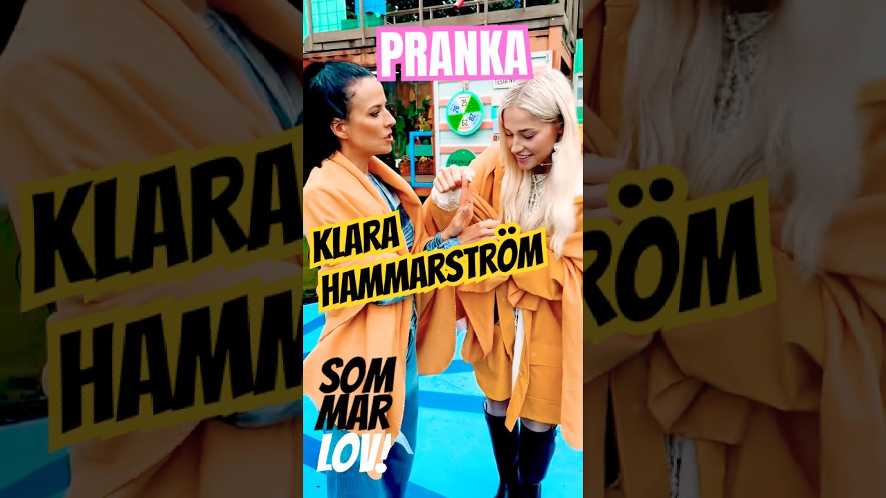 Malin prankar Klara Hammarstr&ouml;m #svt #sommarlov #melodifestivalen #prank
