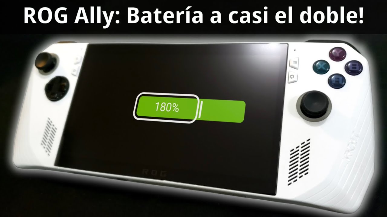 Rog Ally: Aumento de batería a 74Wh (Casi el doble!)