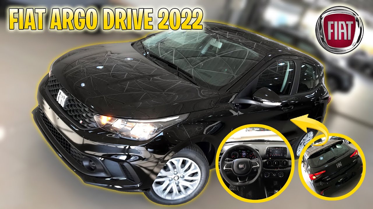 FIAT ARGO 1.0 DRIVE 2022 NA COR PRETO VULCANO - FICHA TÉCNICA EM DETALHES FEITA PRA VOCÊ!