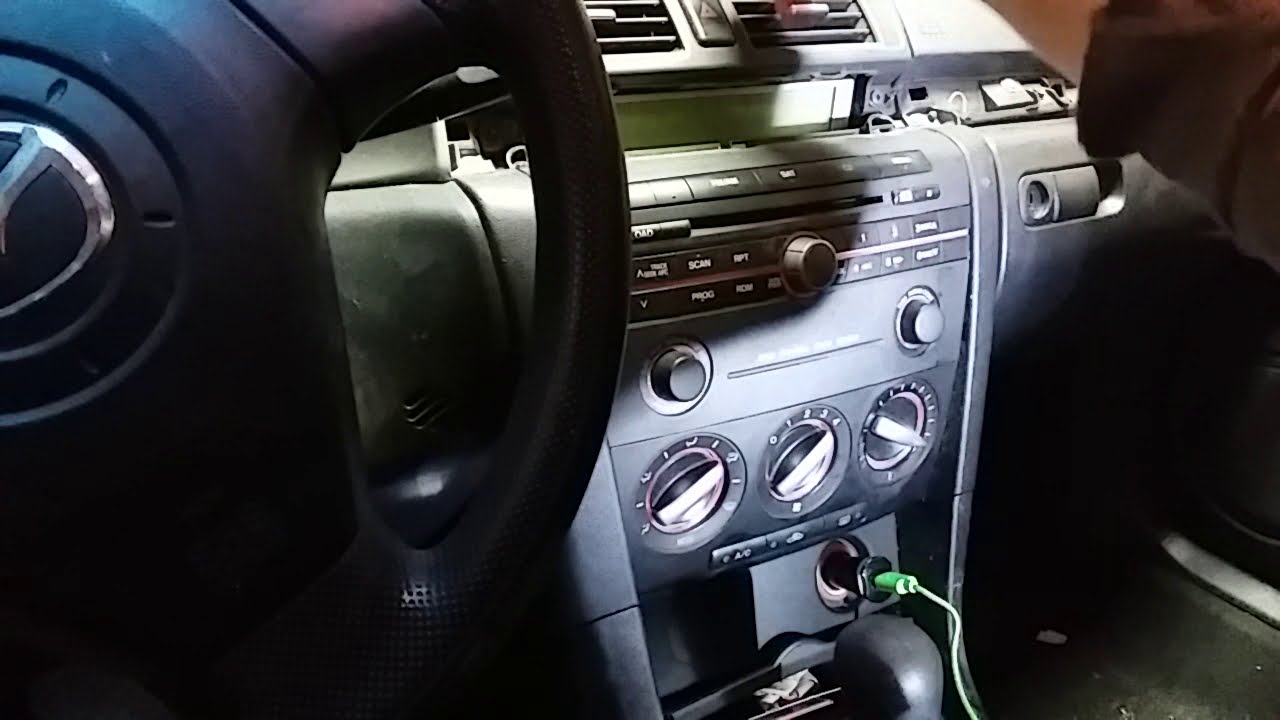 How to replace Mazda 3 blower motor fan speed switch replacement.
