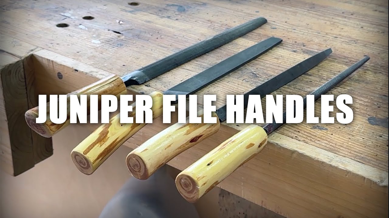 Making Juniper Handles for Some Old Files