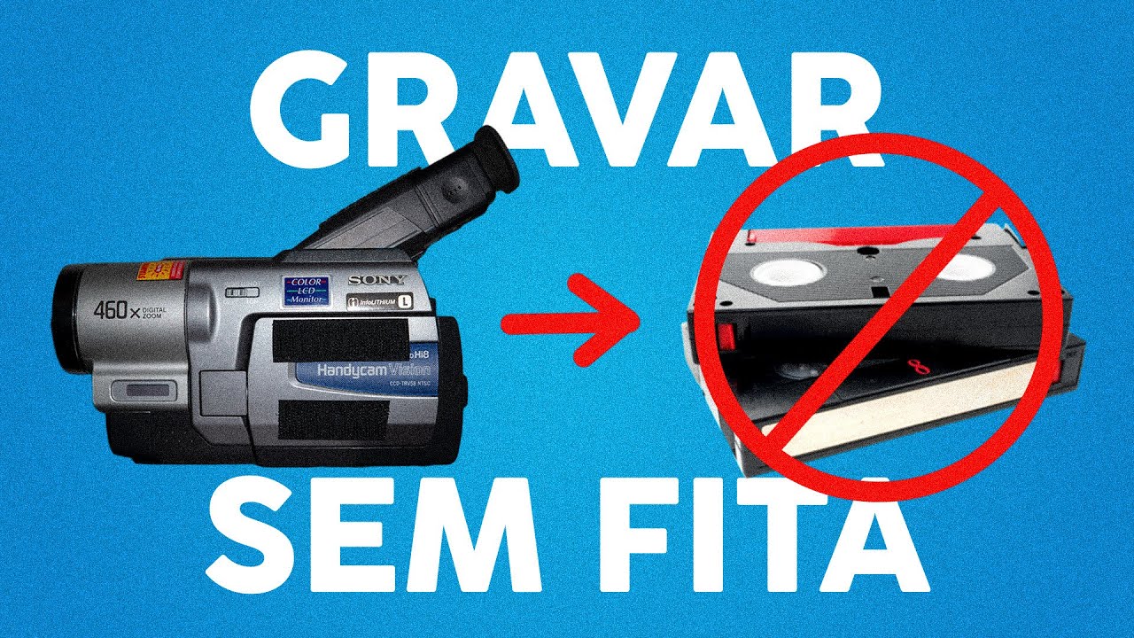 COMO GRAVAR EM UMA CÂMERA VHS/HI8 SEM FITA (FÁCIL E BARATO)