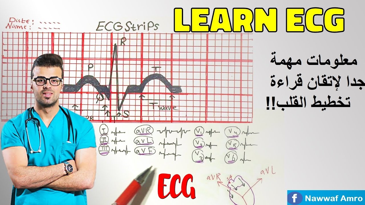 معلومات مهمة جدا لإتقان قراءة تخطيط القلب Learn ECG!