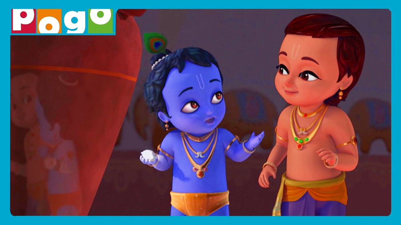 Shararat Meets Shakti!😄| Little Krishna🍃| Cartoon Stories😁| @Pogo​