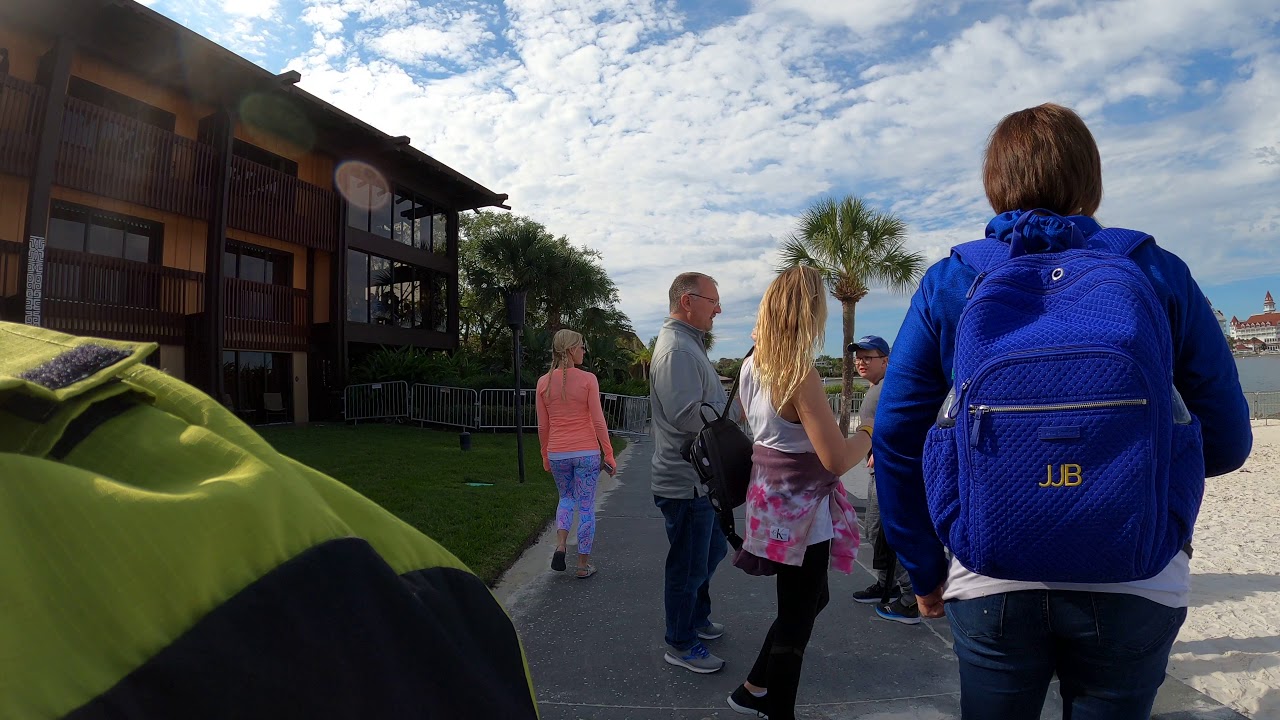 TTC to the Polynesian walk Disney World