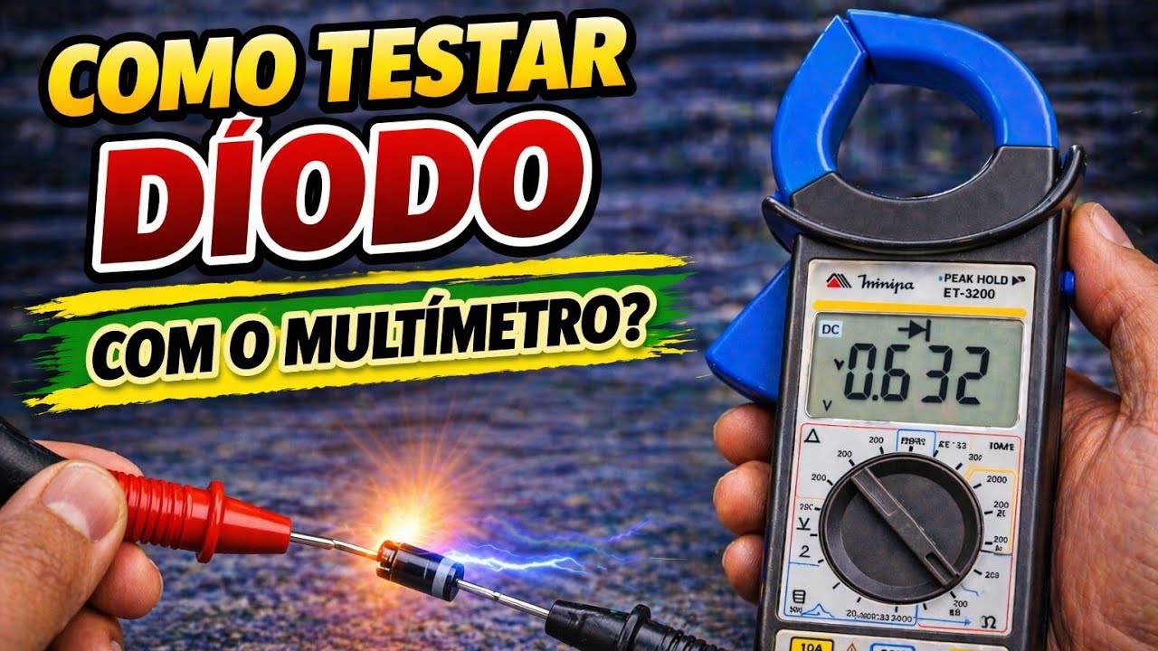 COMO TESTAR DIODO RETIFICADOR COM O MULTÍMETRO? | ELETRÔNICA PARA INICIANTES 