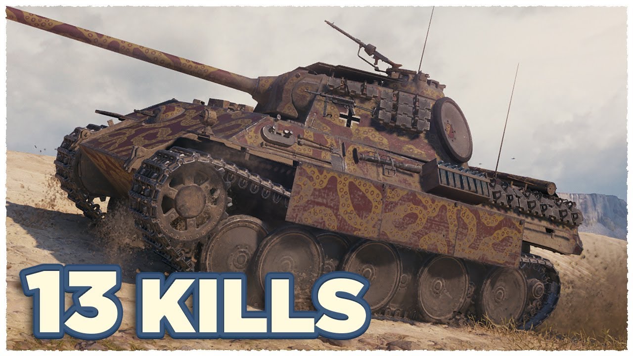 Panther • 13 ФРАГОВ за БОЙ • WoT Gameplay