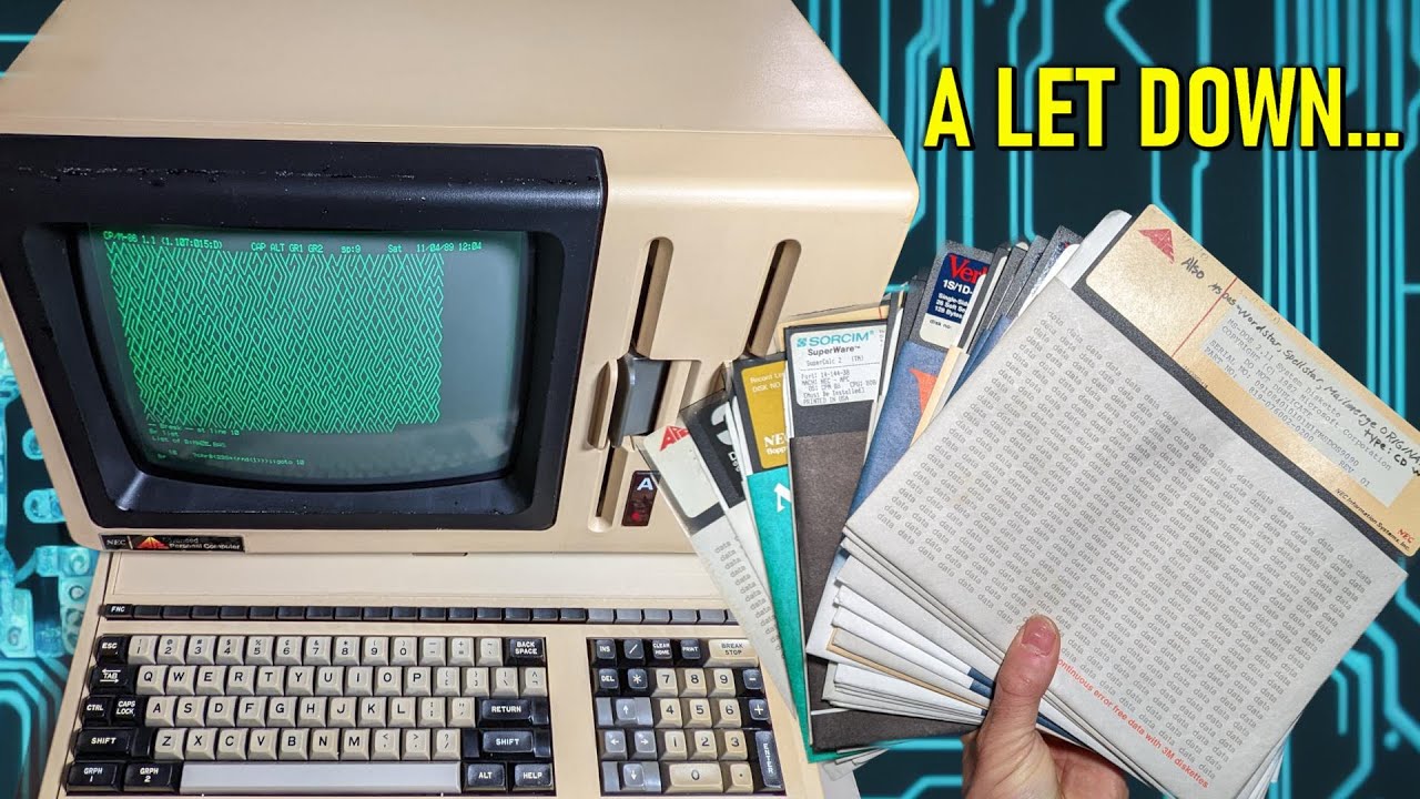 Using the NEC APC, Japanese MS-DOS computer with  8