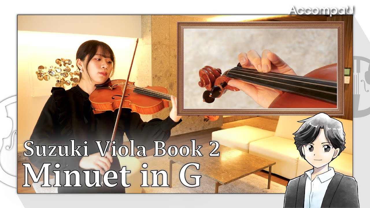 Minuet in G | L.van Beethoven | Suzuki Viola Book 2【Practice Version】