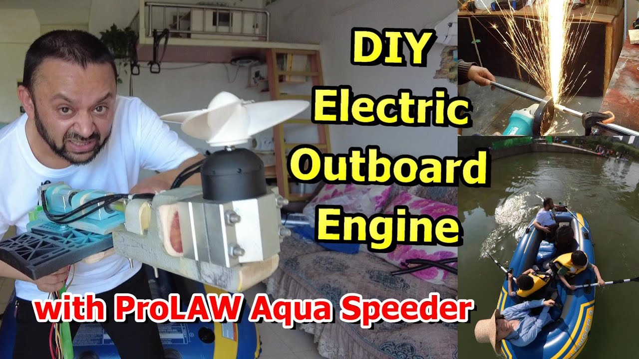 Making DIY Electric Outboard Engine for Intex Challenger 3 Boat